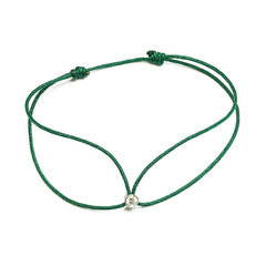 Bracelet String Bracelet with diamond on colored string