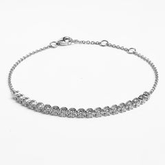 Bracelet B-14262-WG Diamond bracelet made of white gold