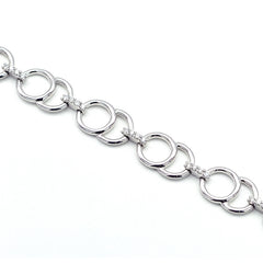 Bracelet Circles Diamond bracelet made of white gold