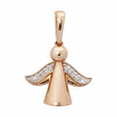 Pendant Angel Diamond pendant made of pink gold