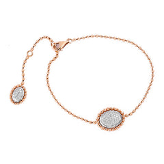 Bracelet B-5837-2T Diamond bracelet made of white and pink gold