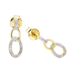 Earrings Mina Diamond earrings made of yellow gold