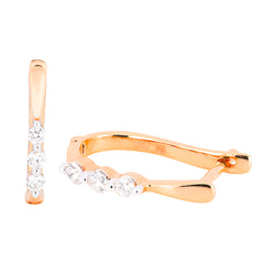 Earrings Chloe Diamond earrings made of pink gold