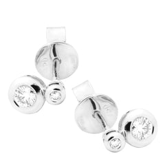 Earrings E-17571-WG Diamond earrings made of white gold