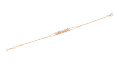 Bracelet B-9129-PG Diamond bracelet made of pink gold