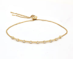 Bracelet B-9461-YG Diamond bracelet made of yellow gold