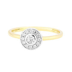 Ring Donna Diamond ring made of yellow gold