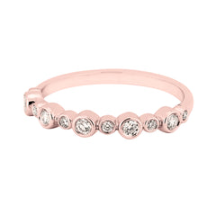 Ring R-34572-PG Diamond ring made of pink gold