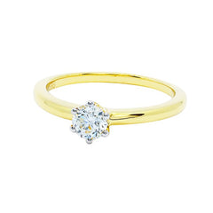 Ring Gillian Diamond ring made of yellow gold