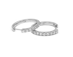 Earrings E-29145-WG Diamond earrings made of white gold