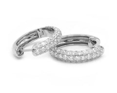 Earrings E-29133-WG Diamond earrings made of white gold