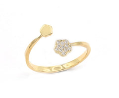 Ring R-38779-YG Diamond ring made of yellow gold