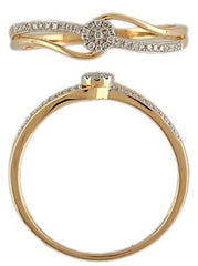 Ring Kylie Diamond ring made of yellow and white gold