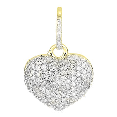 Pendant Heart Diamond pendant made of yellow gold