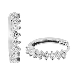 Earrings E-17290-WG Diamond earrings made of white gold