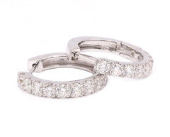 Earrings E-29132-WG Diamond earrings made of white gold