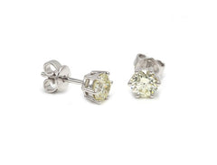 Earrings E-34927-WG Diamond earrings made of white gold
