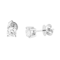 Earrings E-21069-WG Diamond earrings made of white gold