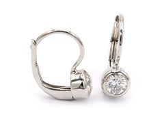 Earrings E-27636-WG Diamond earrings made of white gold