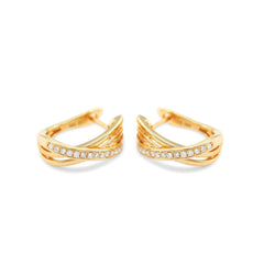 Earrings Stella Diamond earrings made of yellow gold