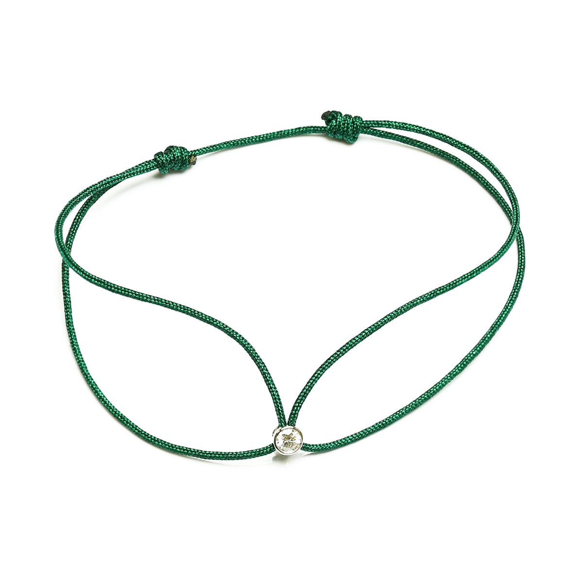 Bracelet String Bracelet with diamond on colored string