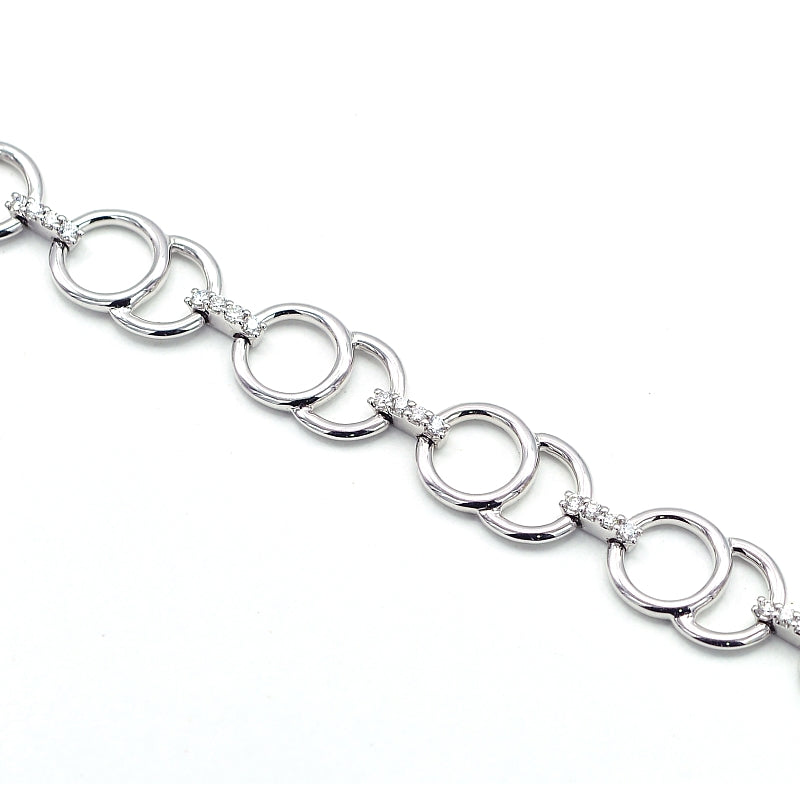 Bracelet Circles Diamond bracelet made of white gold