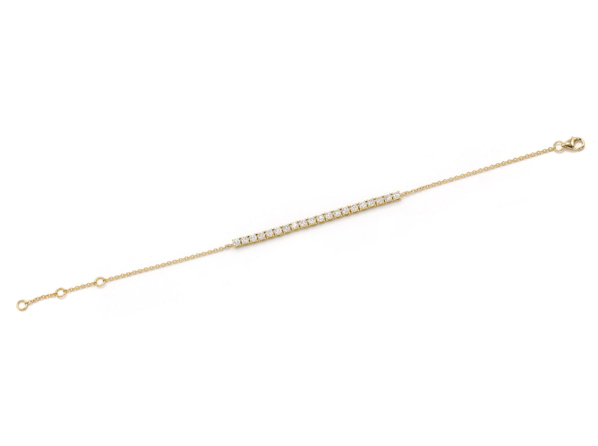 Bracelet Tenis Deluxe Diamond bracelet in yellow gold