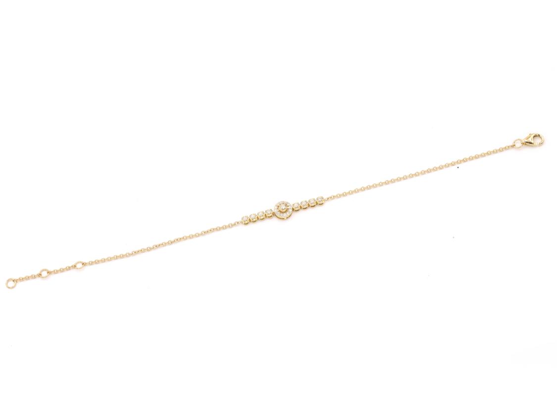 Bracelet B-10775-YG Diamond bracelet made of yellow gold
