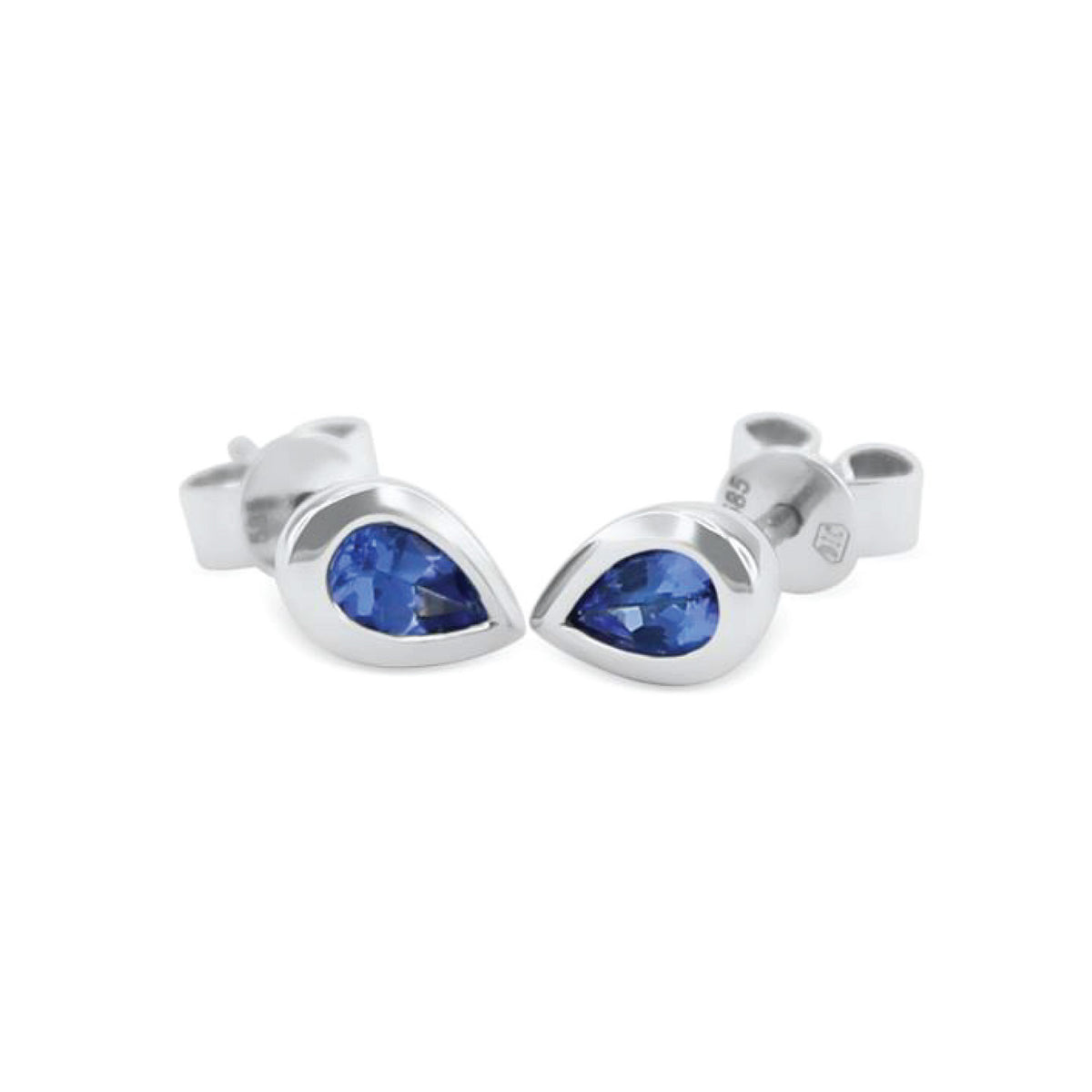 Earrings Dana Earrings made of white gold with Tanzanites