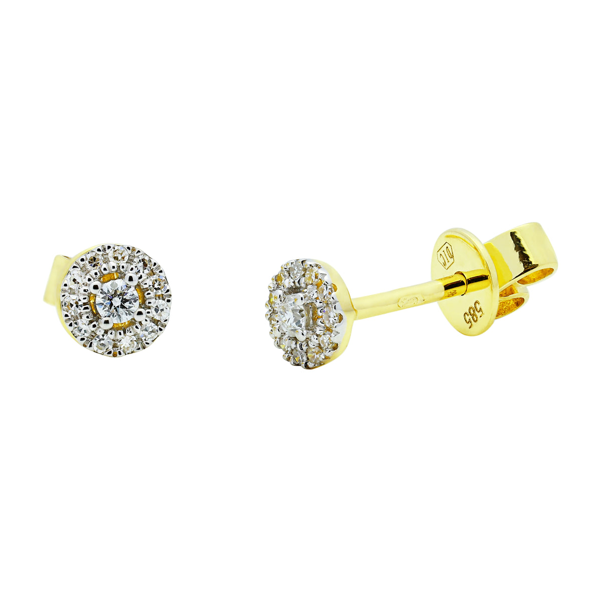 Earrings Shea Diamond earrings made of yellow gold