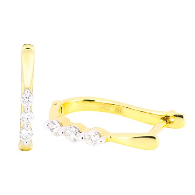 Earrings Chloe Diamond earrings made of yellow gold