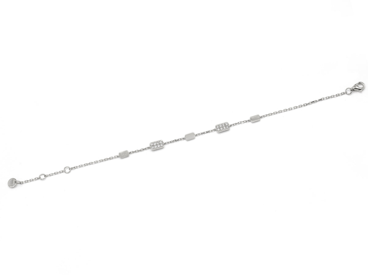 Bracelet B-9433-WG Diamond bracelet made of white gold