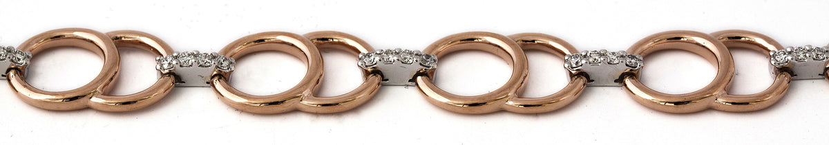 Bracelet Circles Diamond bracelet made of yellow gold