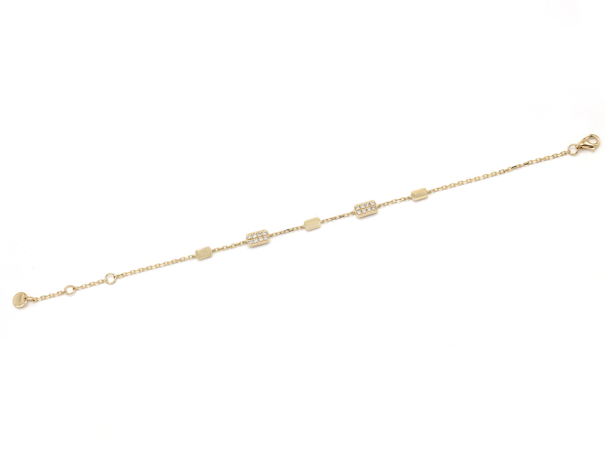 Bracelet B-9443-YG Diamond bracelet made of yellow gold