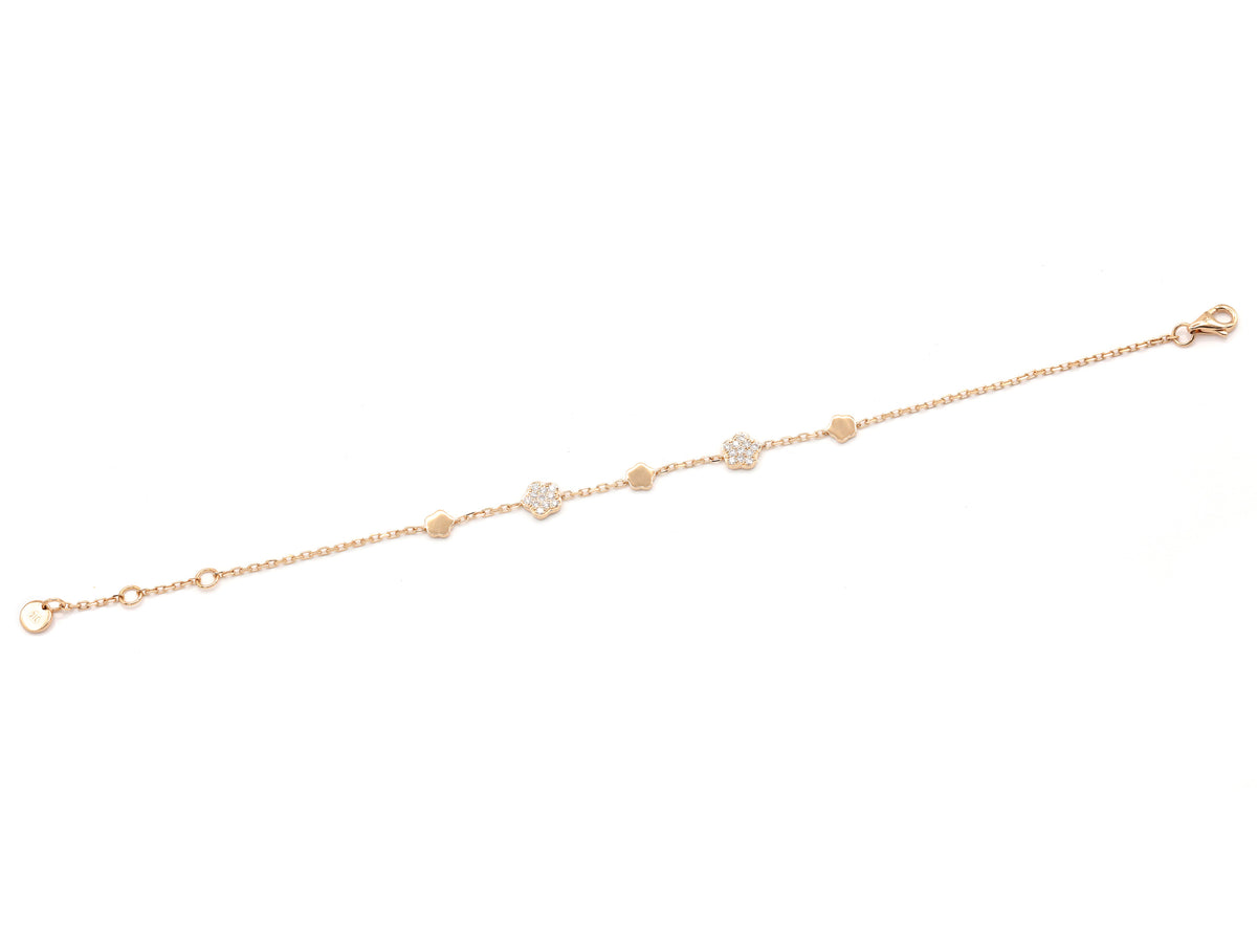 Bracelet Florence pink Diamond bracelet made of pink gold