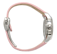Watch A9267-A-AS-Pink-Leather Womens watch with movement Quartz Eta with 8 briliants