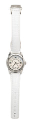 Watch A9267-A-AN-White-Leather Womens watch with movement Quartz Eta with 8 briliants