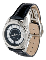 Watch A9267-A-NN-Black-Leather Womens watch with movement Quartz Eta with 8 briliants