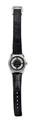 Watch A9267-A-NN-Black-Leather Womens watch with movement Quartz Eta with 8 briliants