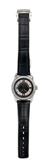 Watch A9267-D-NN-Black-Leather Womens watch with movement Quartz Eta with 62 briliants