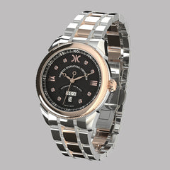 Picture of Diamond watch 9266-BA-NR-Steel, Picture 1 Picture of Diamond watch 9266-BA-NR-Steel, Picture 2 Diamond watch 9266-BA-NR-Steel Elegant automatic watch with calendar and 8 brilliants