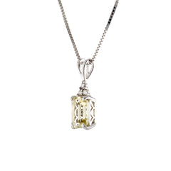Pendant Diplomat Yellow Diamond pendant made of white gold with Citrine