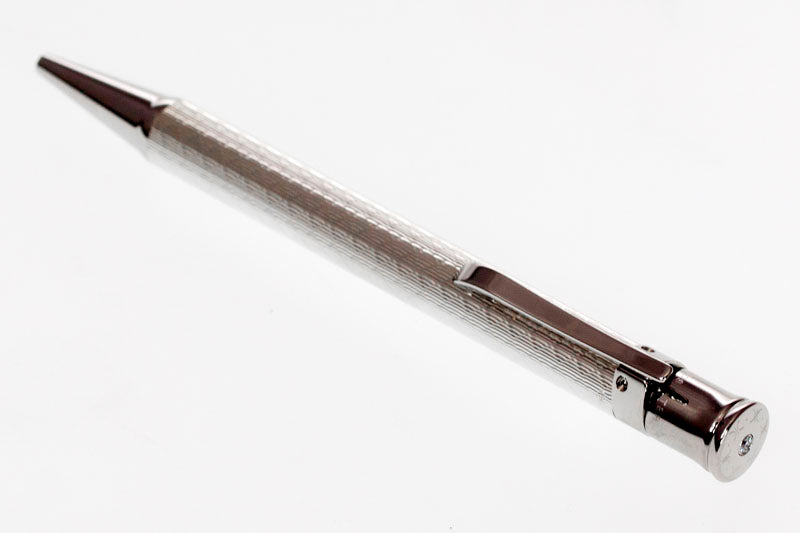 Luxury ballpoint pen PRESTIGE – Ballpoint DH Luxury ballpoint pen, platinum and palladium plated brass body, set with a diamond