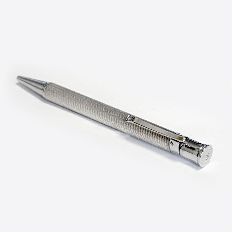 Luxury ballpoint pen PRESTIGE – Ballpoint HC Luxury ballpoint pen, platinum and palladium plated brass body, set with 2 diamonds
