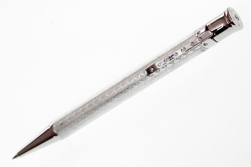 Luxury pencil PRESTIGE – Pentil FC Luxury pencil, platinum and palladium plated brass body, set with 8 diamonds