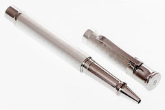 Luxury rollerball pen PRESTIGE – Rollerball HC Luxury rollerball pen, platinum and palladium plated brass body, set with 2 diamonds