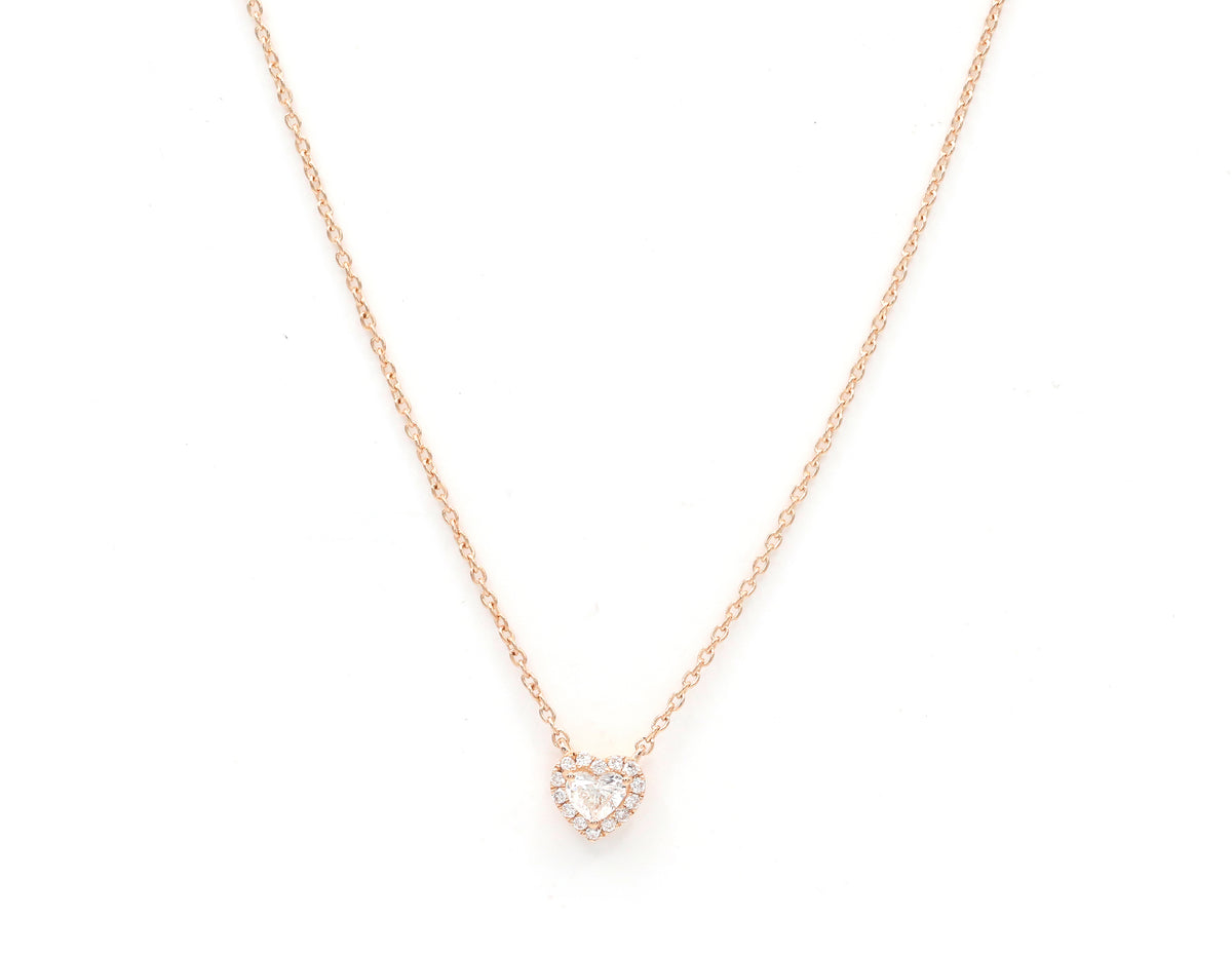Pendant Ella Diamond pendant made of pink gold
