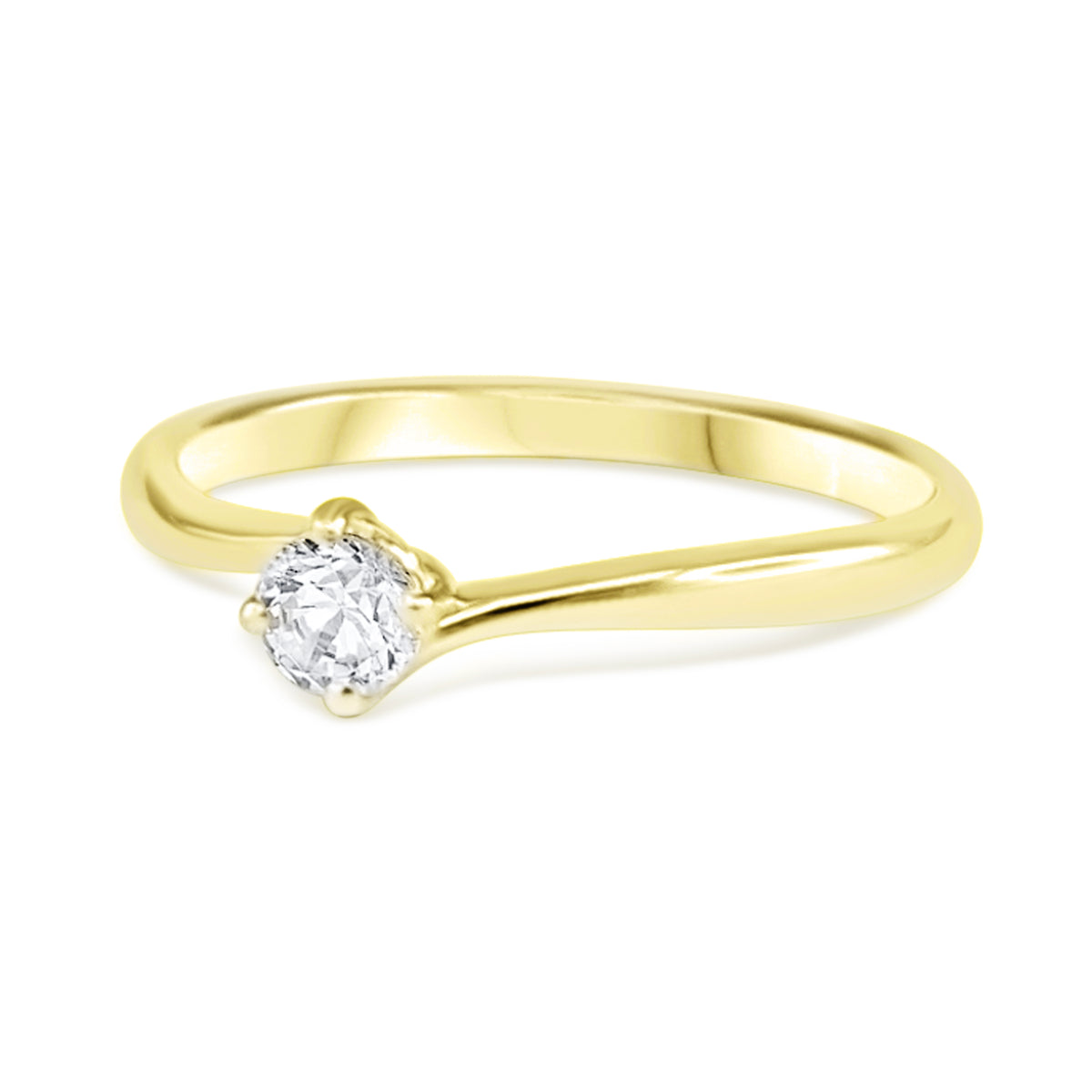Ring Monica Diamond ring made of yellow gold