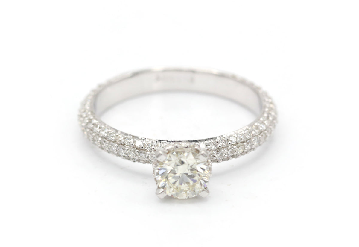 Ring R-37167-WG Diamond ring made of white gold
