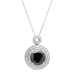 Pendant Black Love Diamond pendant made of white gold with black diamond